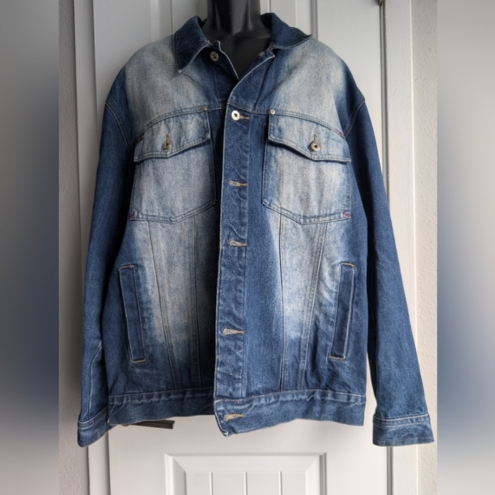 Delf Denim Washed Blue Jean Jacket